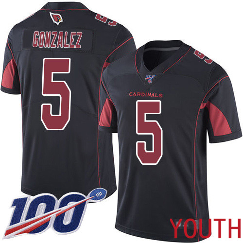 Arizona Cardinals Limited Black Youth Zane Gonzalez Jersey NFL Football 5 100th Season Rush Vapor Untouchable